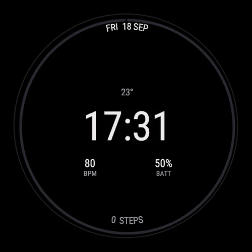 Corona on a Garmin watch