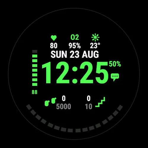 Flux on a Garmin watch
