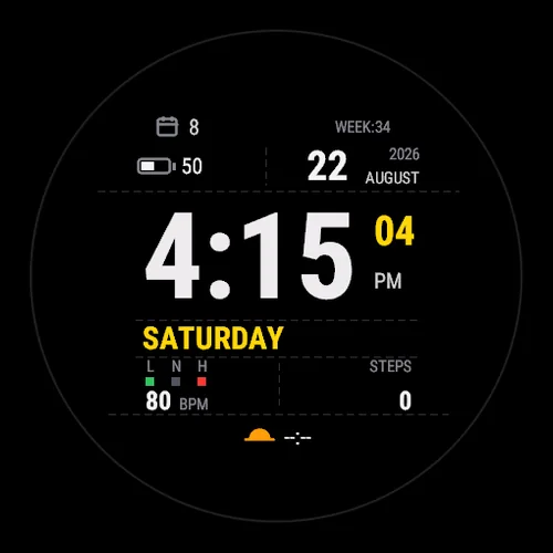 Volt on a Garmin watch